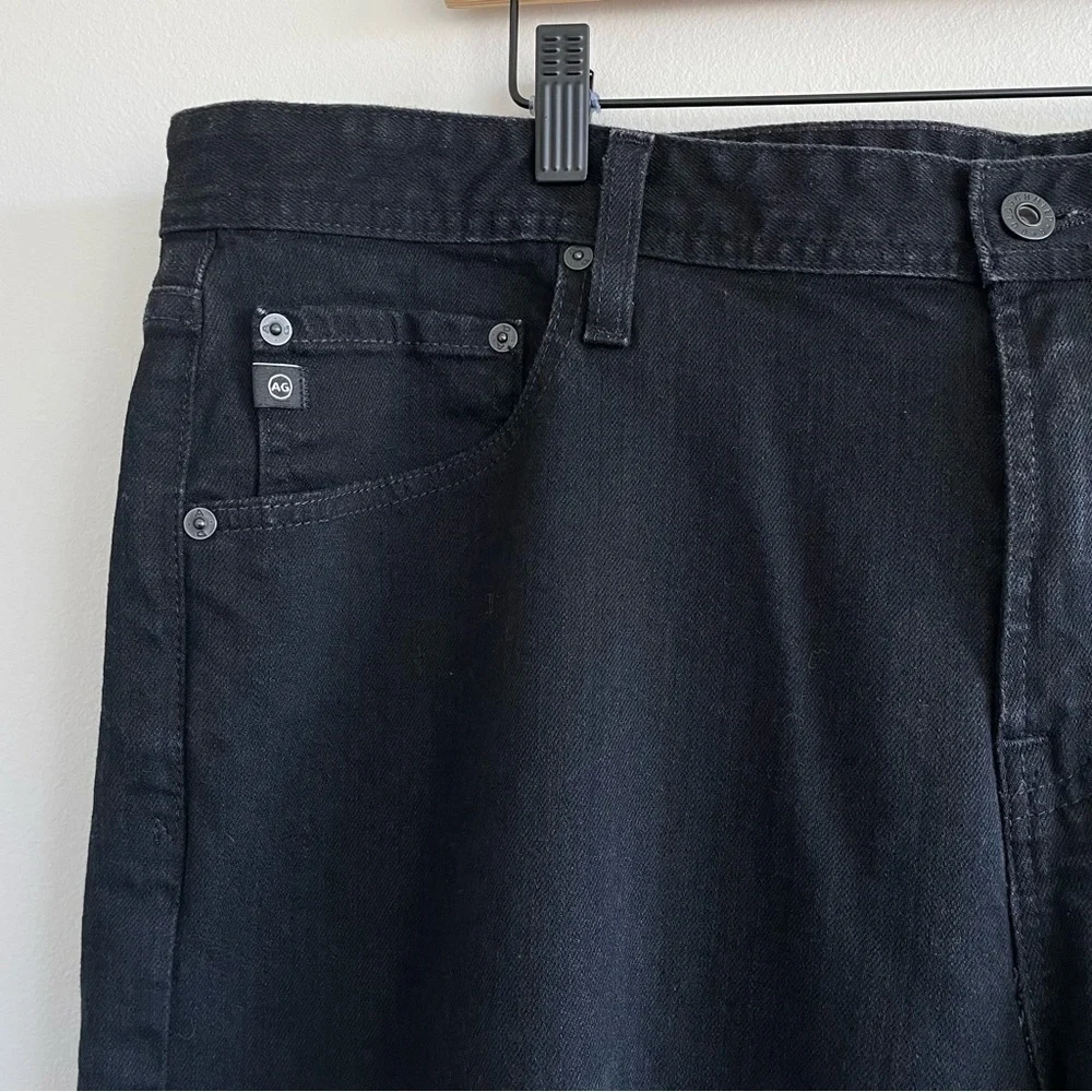 AG Adriano Goldschmied Men's The Graduate Tailored Leg Black Jeans Size 40R